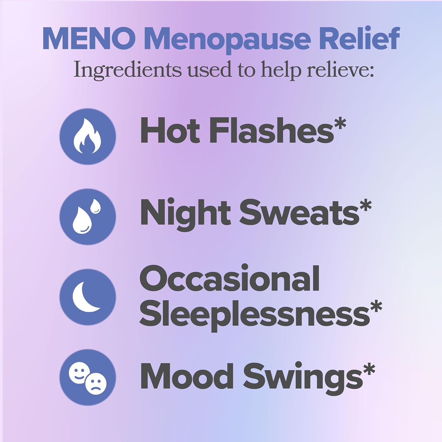 O Positiv MENO Vitamins for Menopause - Hormone-Free Menopause Supplement for Women - Black Cohosh & Ashwagandha KSM-66 - Helps Relieve Hot Flashes, Night Sweats, Mood Swings - 30 Servings (Pack of 3) - Image 2