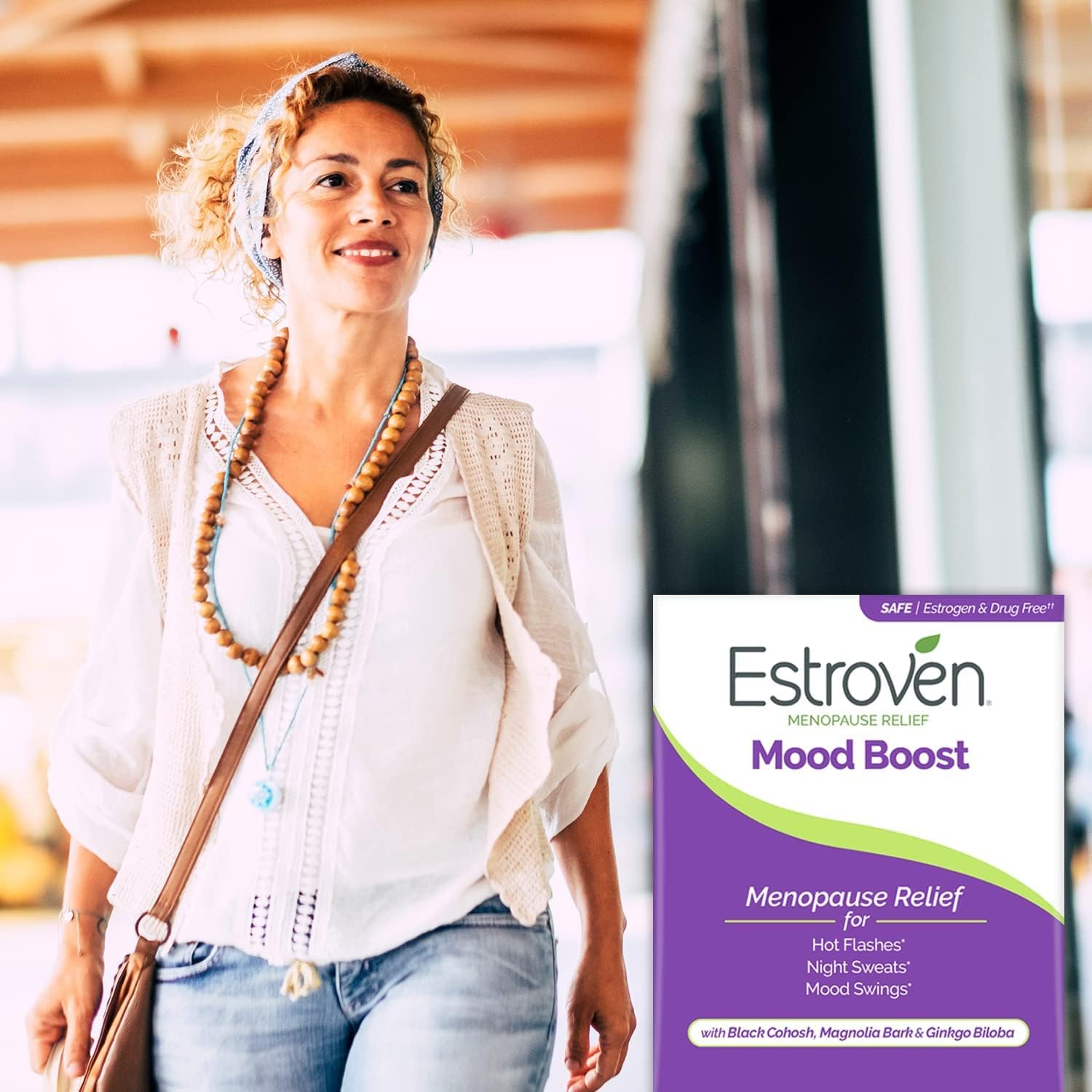 Estroven Mood Boost for Menopause Relief, Helps Reduce Hot Flashes & Night Sweats, Helps Manage Mood Swings, 30 Count (Pack of 2) - Image 9