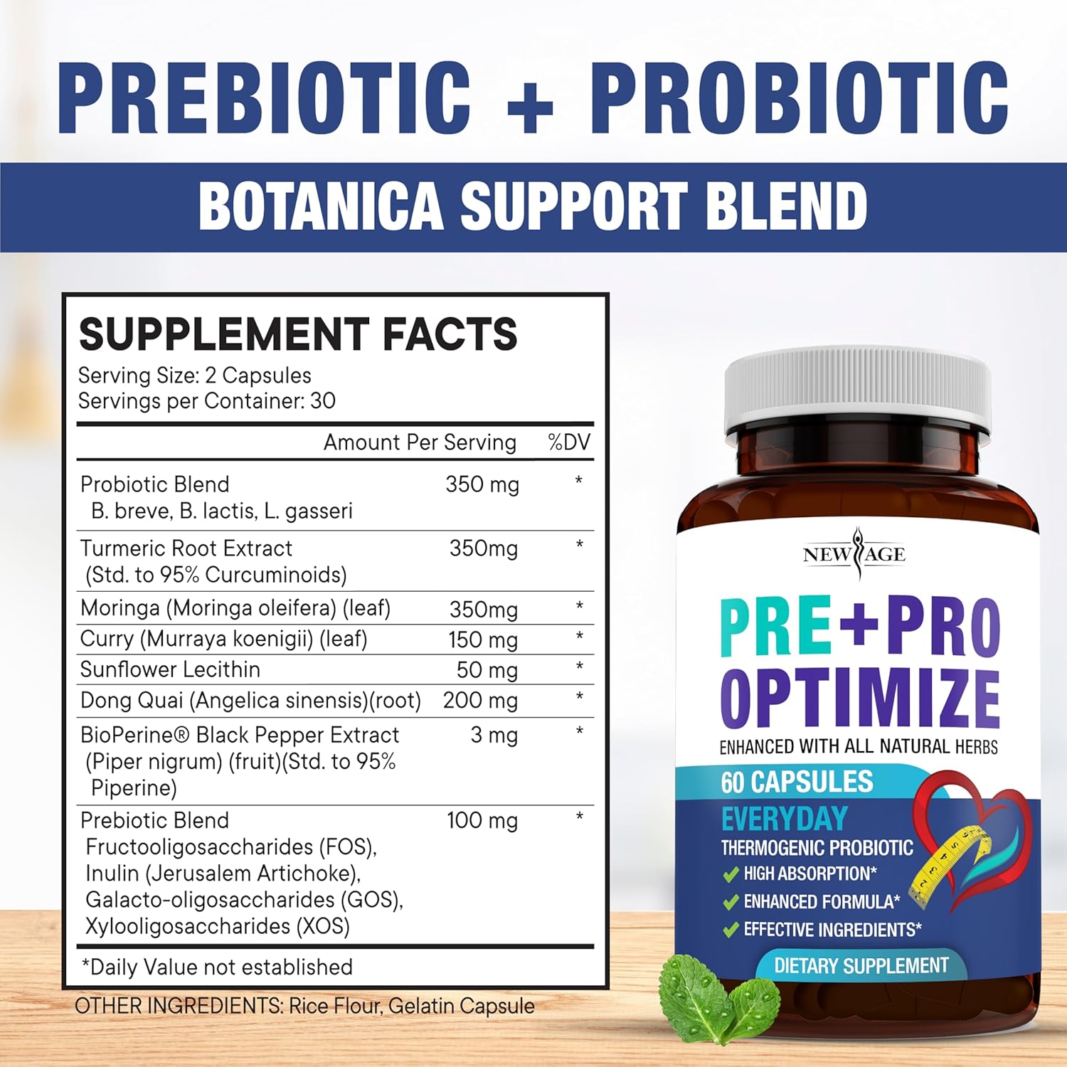 Pro Optimize Probiotics for Women, Menopause, 70 Billion CFU, Digestive Health - Relief for Bloating, Hot Flashes, Joint Support, Night Sweats - Gut Health & Metabolism - Dong Quai (120 (Pack of 2)) - Image 5