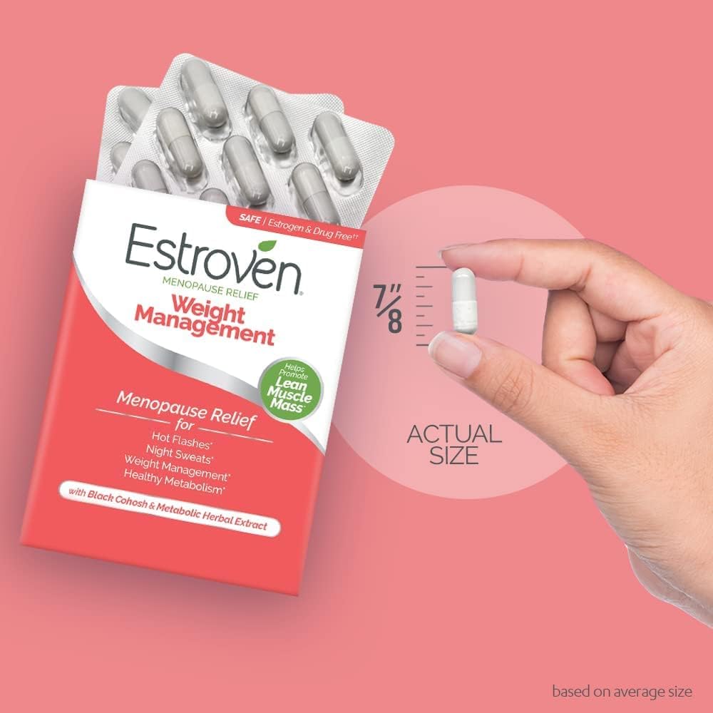 Estroven Weight Management for Menopause Relief - 30 Ct. & Mood Boost for Menopause Relief - 30 Ct. - Clinically Proven Ingredients - Image 4