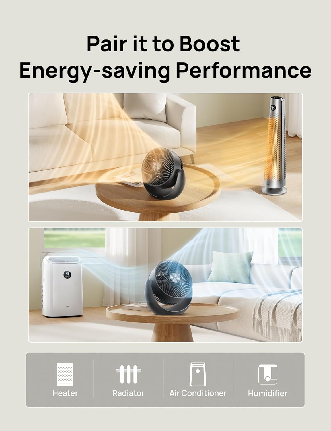 DREO Fan for Bedroom, Floor fans for Whole Room, 40ft Strong Airflow, 120° Adjustable Tilt, 28db Low Noise, Quiet, 11 Inch, 3 Speeds, 2025 New Air Circulator for Office, Kitchen, Home - Image 10
