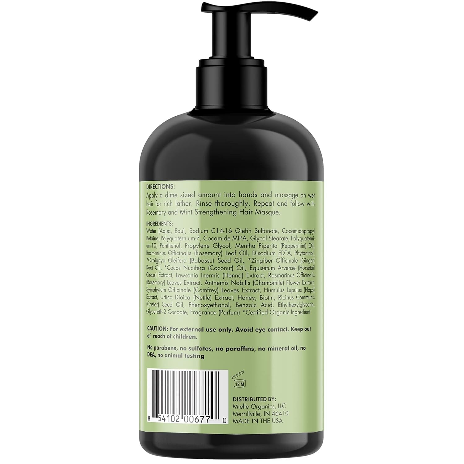 Mielle Organics Rosemary Mint Strengthening Shampoo and Leave-In Conditioner Infused with Biotin, Cleanses and Helps Strengthen Weak and Brittle Hair, 12 Ounces - Image 7