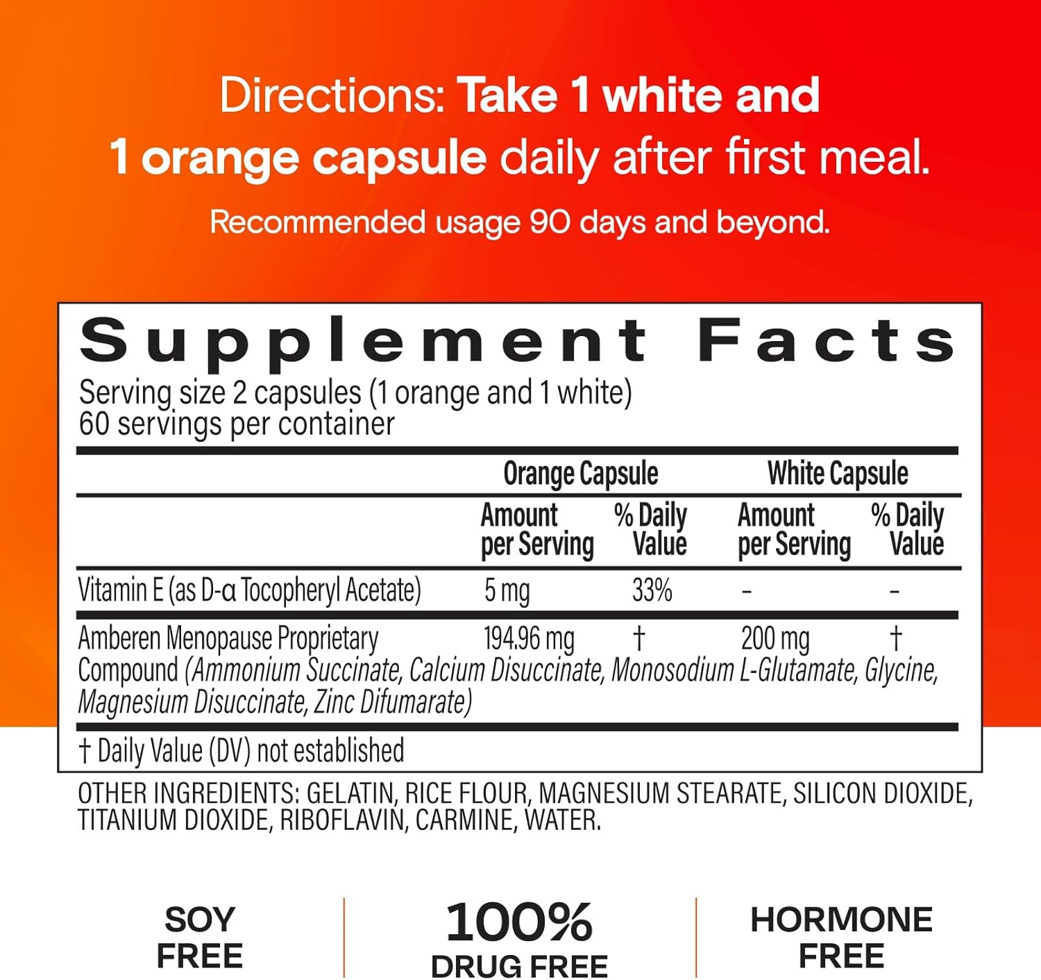 Amberen Menopause Supplement for Women, 120 Capsules, Clinically Proven, Helps Support Hormone Balance, Helps Relieve 12 Menopause Symptoms: Hot Flashes, Night Sweats, Mood Swings and More (Pack of 2) - Image 9