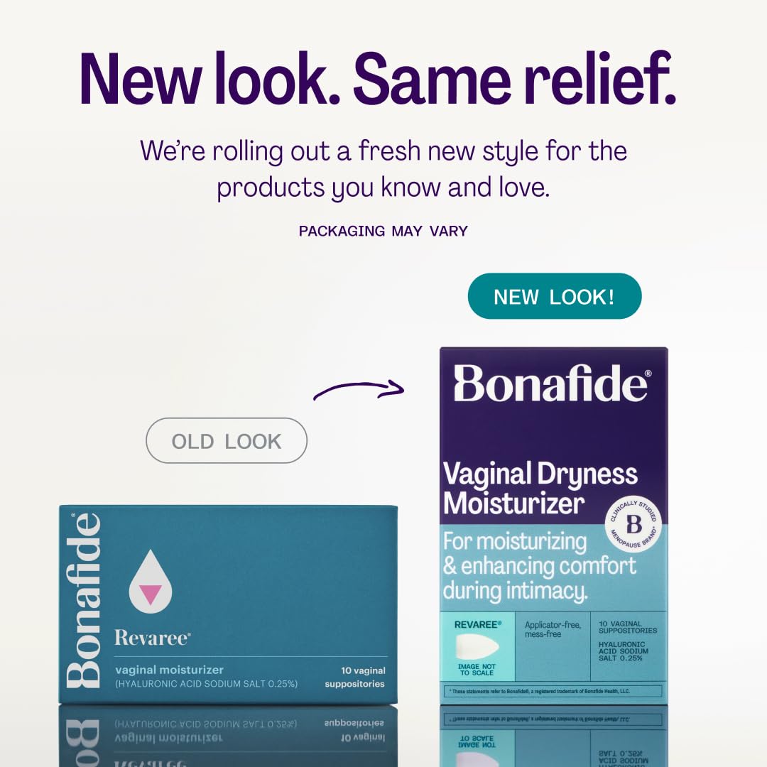 Bonafide Vaginal Moisturizer for Dryness Relief Revaree – 5 mg Hyaluronic Acid – Hormone-Free, Estrogen-Free – For Mild to Moderate Vaginal Dryness & Everyday Comfort — 3-Month Supply - Image 2