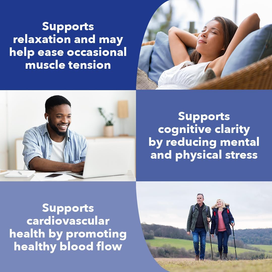 Anxie-T Plus - Extra Strength Stress Relief Supplement - Supports Mood & Mental Focus - Feel Calm and Relaxed - Eases Tension & Nervousness - Ashwagandha, Kava Kava, GABA & L-Theanine - 60 Capsules - Image 3