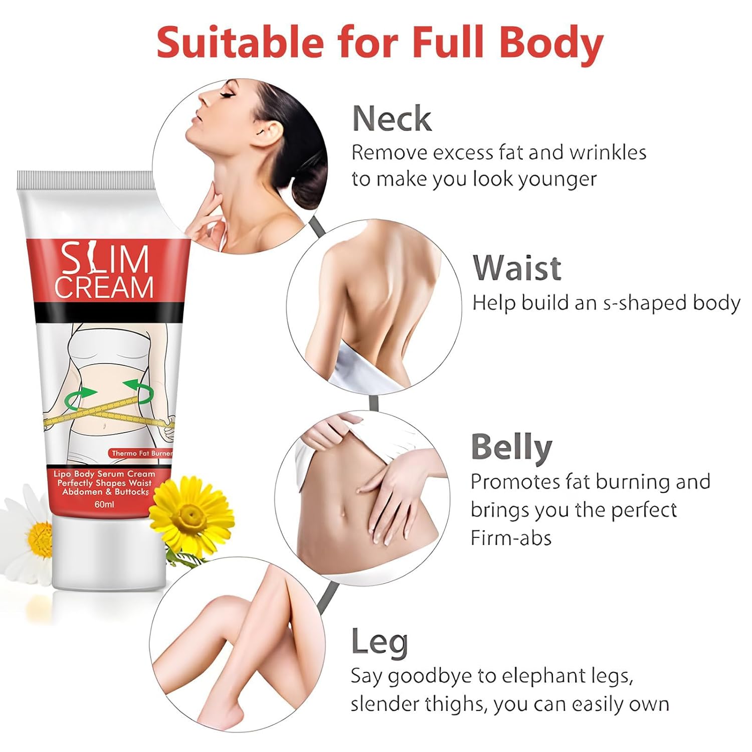 Hot Cream for Belly, Slimming Fat Burning Cream for Stomach, Waist & Buttocks, Belly Fat Burner for Women Men, Sweatcream Moisturizing Firming Weight Loss Tight Cellulite cream, For All Skin Types - Image 2