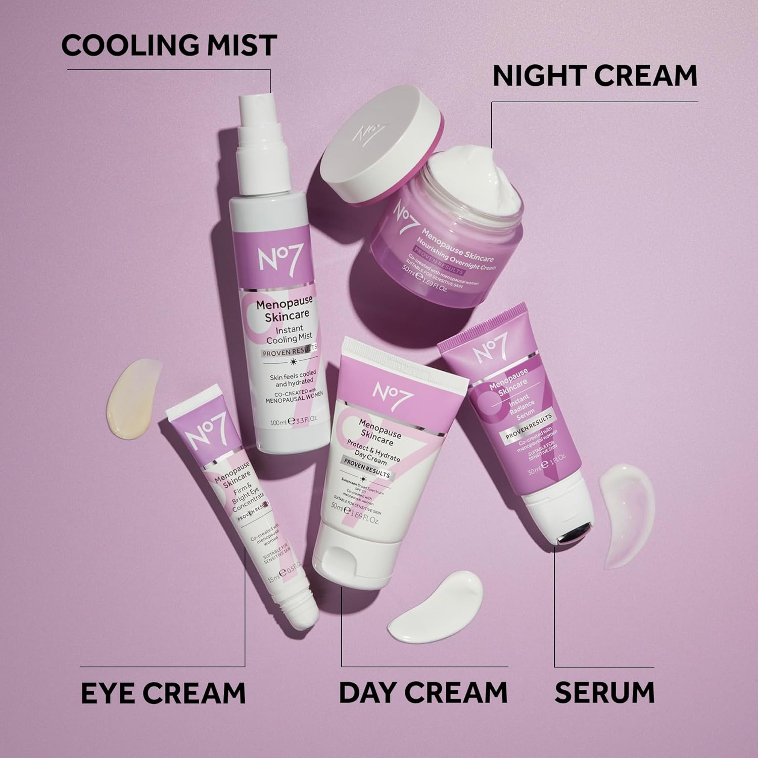 No7 Menopause Skincare Firm & Bright Eye Concentrate - Revitalizing Eye Cream for Dark Circles, Wrinkles & Under Eye Puffiness - Menopause Relief Cooling Roller for Refreshing Tired Eyes (15 ml) - Image 6