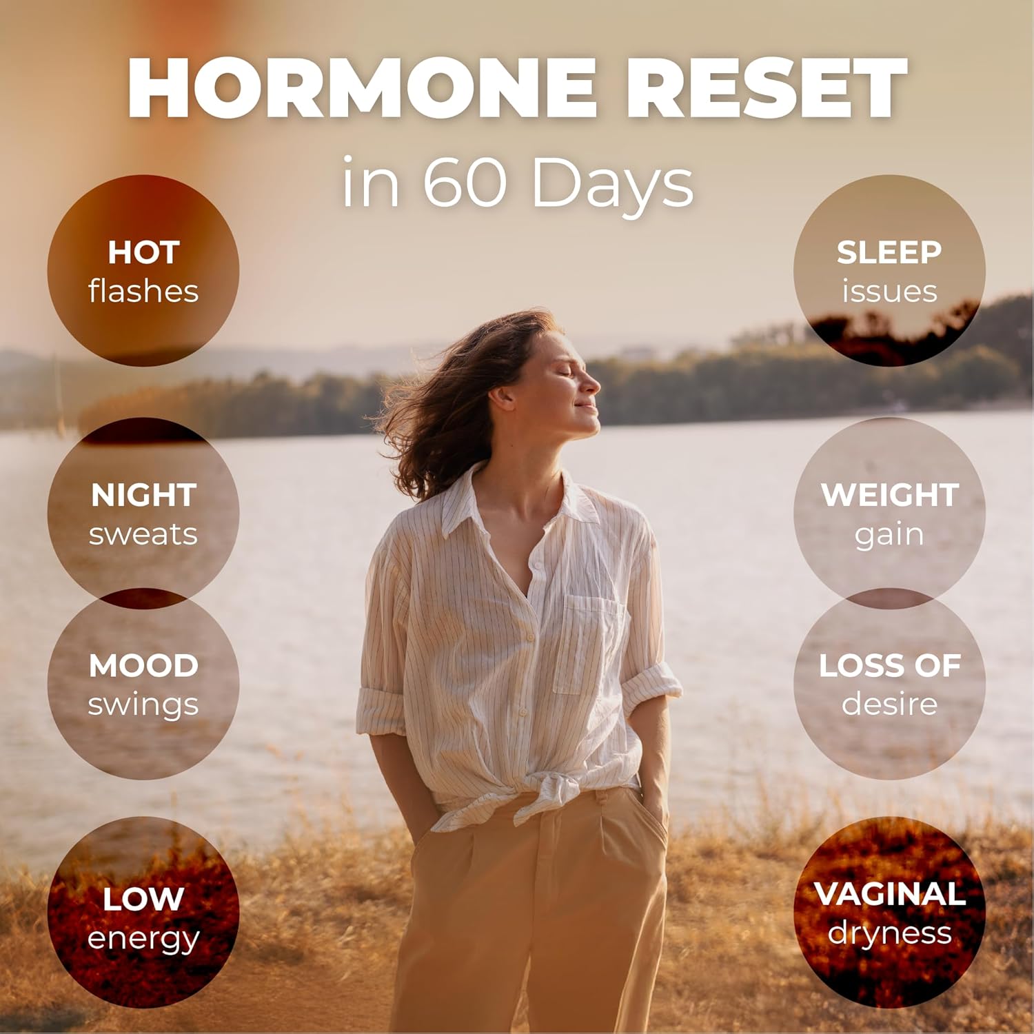 Her Bodhi Meno- Menopause Hormonal Balance for Women, Estrogen Soy Isoflavones Menopause Supplement for Women | with Ashwagandha & Black Cohosh | Hot Flashes Menopause Relief (60 Capsules) - Image 4