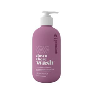 Good~wipe's Down There Wash Aloe-Based Intimate Cleanser, pH-Balanced with Calendula and Sage, Rosewater Scent, 8.11 fl oz (pack of 1)