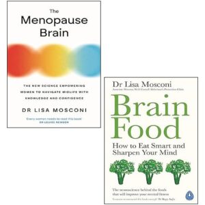 Dr. Lisa Mosconi 2 Books Collection Set (Brain Food, The Menopause Brain)