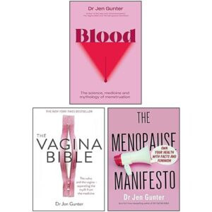 Jen Gunter 3 Books Collection Set (Blood, The Menopause Manifesto, The Vagina Bible)