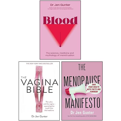Jen Gunter 3 Books Collection Set (Blood, The Menopause Manifesto, The Vagina Bible)