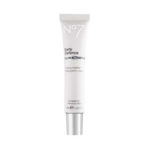 No7 Early Defense Glow Activating Serum - Anti Aging Serum with Peptides for Fine Lines and Wrinkles - Healthy Looking Skin Glowing Face Serum (30 ml)