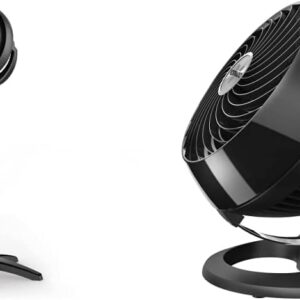 Vornado 602 Whole Room Air Circulator Pedestal Fan with 3 Speeds, Adjustable Height, Personal, Black and Vornado 460 Whole Room Air Circulator, Small Fan with 3 Speeds, Adjustable Tilt, Easy to Clean, Moves Air 70 Feet, Quiet Fan for Home, Office, Bedroom, Black