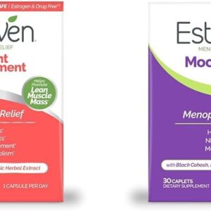 Estroven Weight Management for Menopause Relief - 30 Ct. & Mood Boost for Menopause Relief - 30 Ct. - Clinically Proven Ingredients