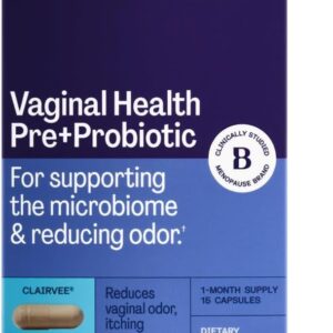 Bonafide Clairvee Vaginal Probiotic for Relief from Odor, Itching, & Discharge. — 1-Month Supply (15 Capsules)