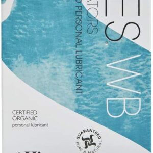 AH! YES® WB Water-Based Lubricant | Intensely Hydrating Water-Based Lube | Certified Organic | Made Without Hormones or Glycerine | pH Matched (6 x 0.17 fl oz Applicators)