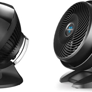 Vornado 630 Mid-Size Whole Room Air Circulator Fan & 460 Small Whole Room Air Circulator Fan with 3 Speeds, Black