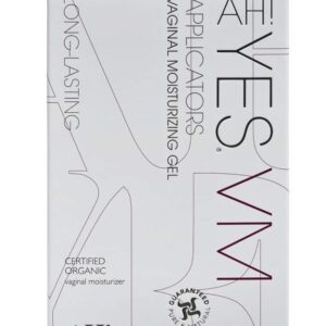 AH! YES® VM Water Based Vaginal Moisturizer | Long Lasting & Fast Acting for Vaginal Dryness & Irritation | pH Matched | Estrogen Free | Certified Organic & Natural (6 x 0.17 fl oz Applicators)