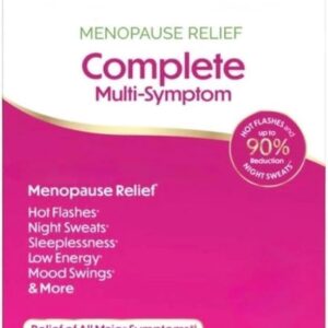Complete Multi-Symptom Menopause Relief, 84 Caplets, 12 Week Supply, Clinically Proven for Hot Flashes and Night Sweats, Drug and Estrogen Free (1 Count (Pack of 82))