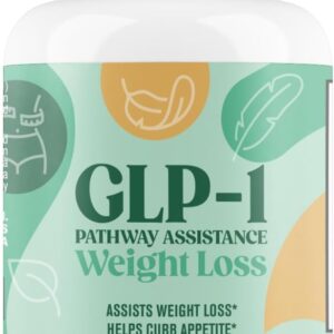 GLP-1 Weight Loss Support - Fat Burner for Men & Women - Supports Healthy Pathways Associated with GLP-1 Activity + Appetite Suppressant Supplement - 60 Capsules to Help Lose Weight