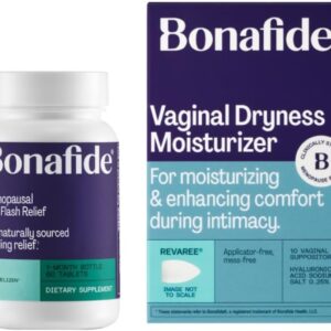 Bonafide Relizen + Revaree – Hormone-Free Relief from Hot Flashes and Night Sweats During Menopause* + Vaginal Moisturizer with Hyaluronic Acid – 1 Month Supply