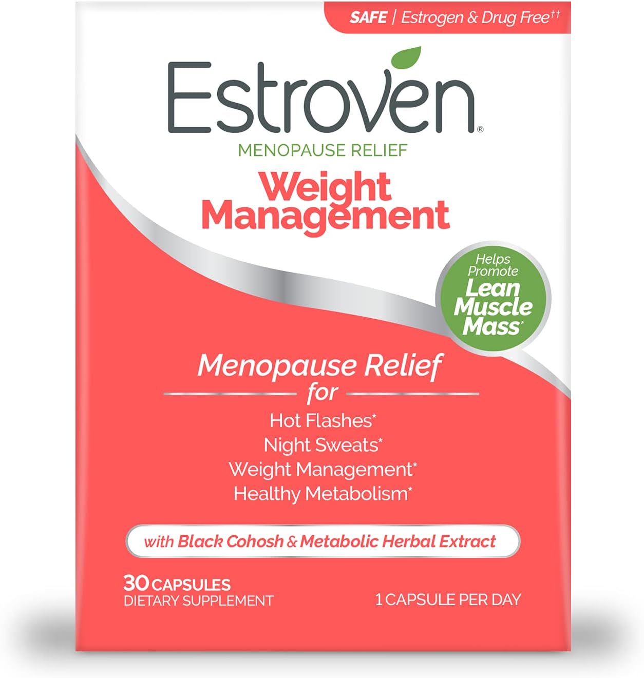 Estroven Weight Management for Menopause Relief - 30 Ct. & Mood Boost for Menopause Relief - 30 Ct. - Clinically Proven Ingredients - Image 2