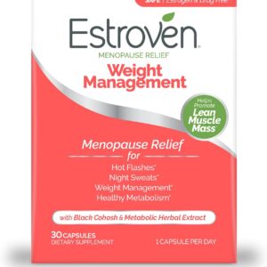 Estroven Menopause Relief Weight Management 60 & 30 Count Clinically Proven Manage Weight Hot Flashes Night Sweats