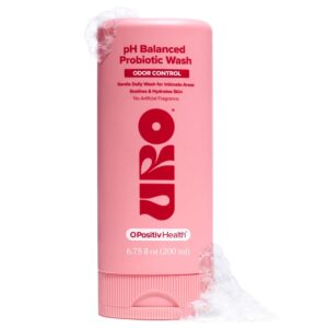 O Positiv URO pH Balanced Probiotic Wash – Odor Control, pH Balance, Dryness & Irritation Support for Intimate Areas – Probiotics & Lactic Acid – 6.75 oz (Pack of 1)