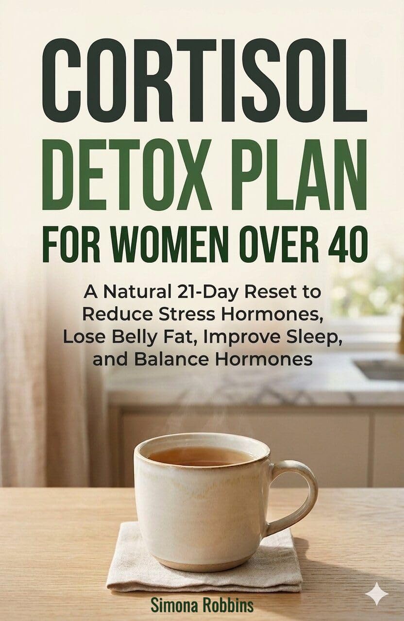 Cortisol Detox Plan for Women Over 40: A Natural 21-Day Reset to Reduce Stress Hormones, Lose Belly Fat, Improve Sleep, and Balance Hormones