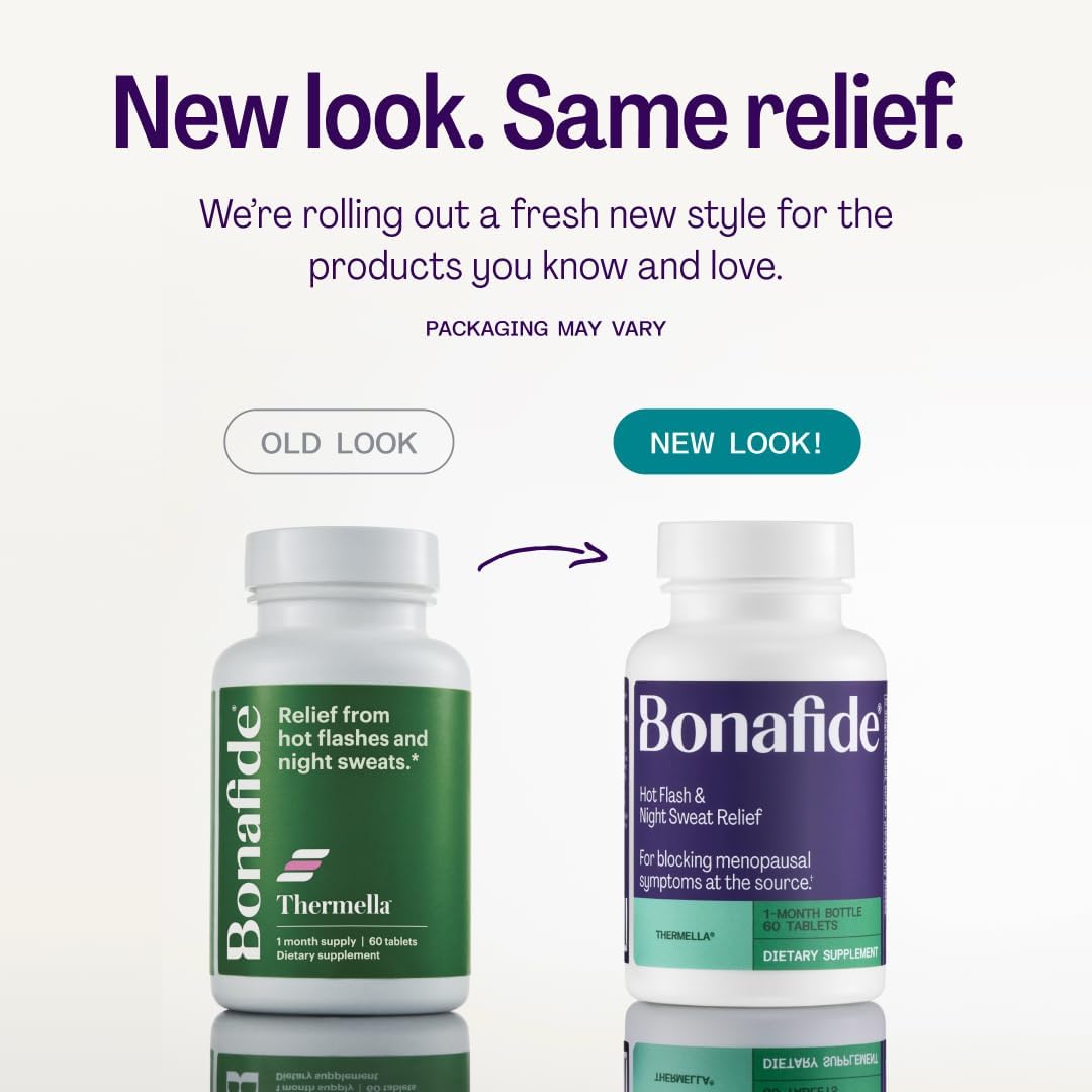 Bonafide Hot Flash and Night Sweats Relief (Thermella). — 1-Month Supply (60 Tablets) - Image 2