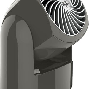 Vornado Flippi V10 Oscillating Compact Air Circulator Fan, Quiet Portable Fan for Office or Bedroom, Adjustable Head, 3 Speeds, Graphite Gray