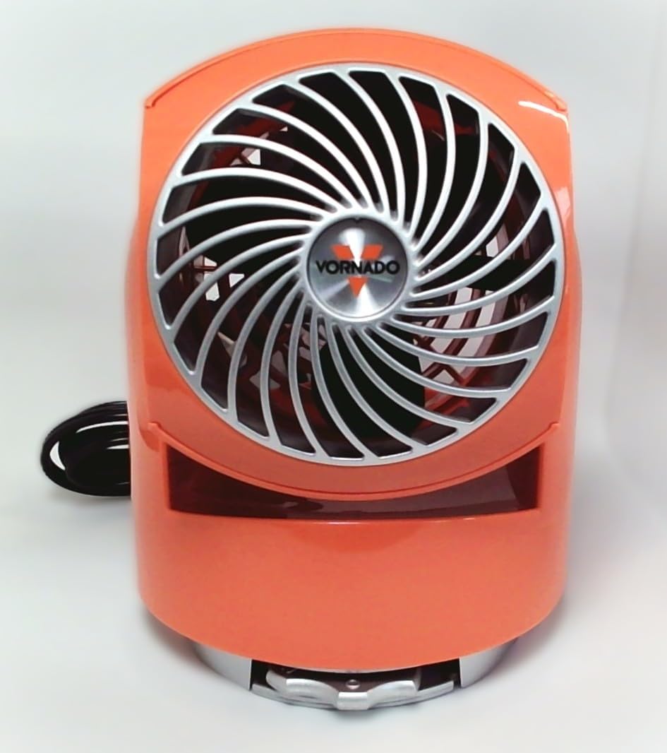Vornado Flippi Fan Melon/Orange Two Speed V6 Personal Air Circulator
