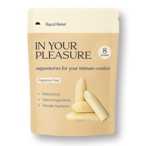 Vaginal Moisturizer Suppositories | Hydration Formula with Hyaluronic Acid, Squalene, Vitamin E, Cocoa Butter & Coconut Oil | Rapid Relief for Dryness & Hormone-free Intimate Comfort | All-Natural