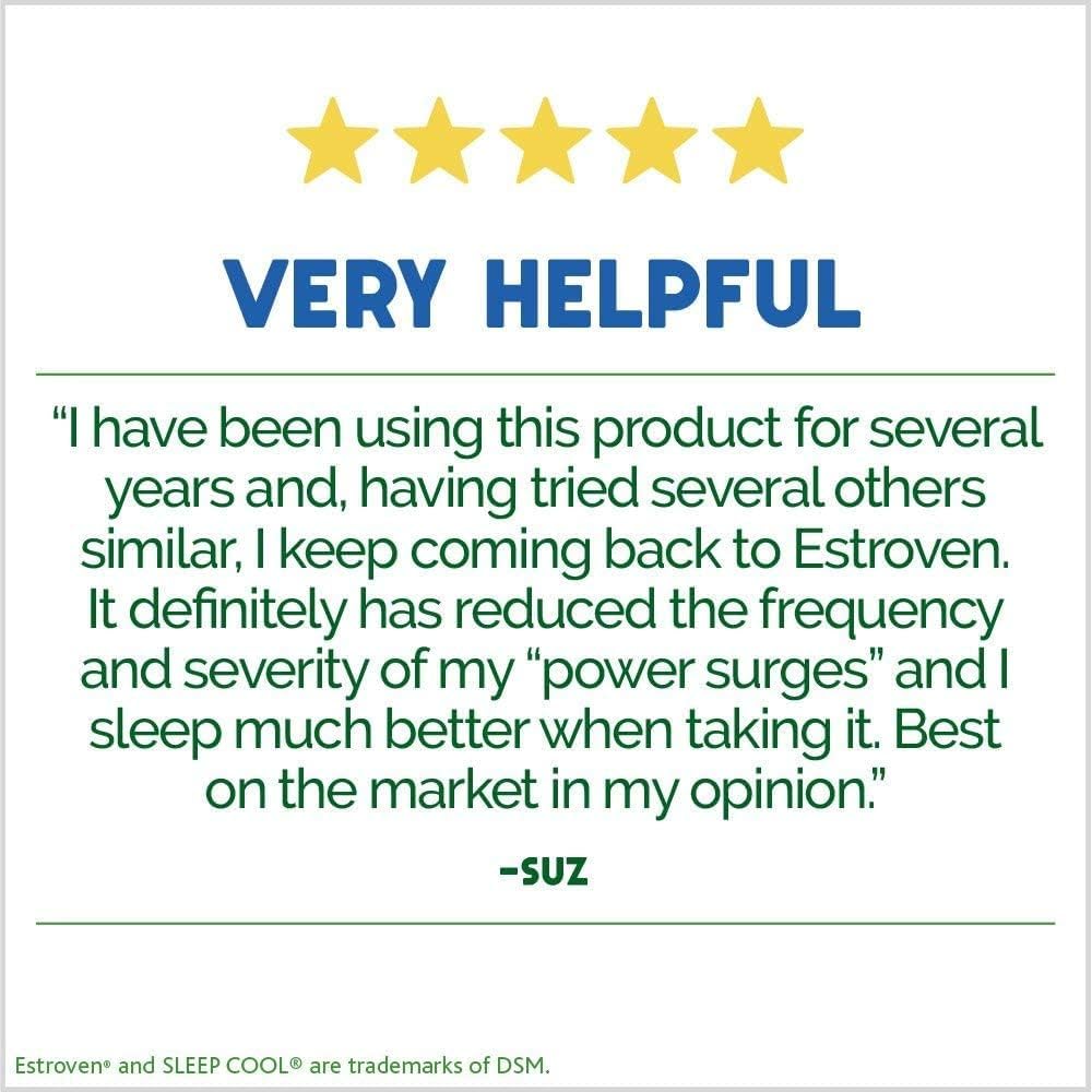 Estroven Sleep Cool for Menopause Relief, 30 Ct, Sleep Support Supplement With Clinically Proven Ingredients to Relieve Menopause Symptoms plus Night Sweats & Hot Flash Relief, Drug-No & Gluten-No - Image 9