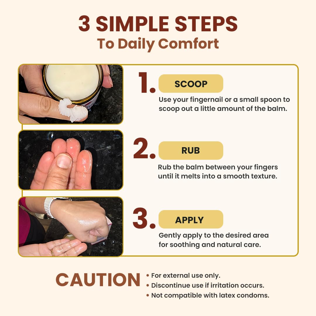 Natruveda Vulva Balm for Women – No added Fragrance, Vaginal Moisturizer Cream, Hormone-Free, Vulva Cream for Dryness and Itching, Feminine Balm, Wet Hydration (3 oz, Cocoa Butter) - Image 7