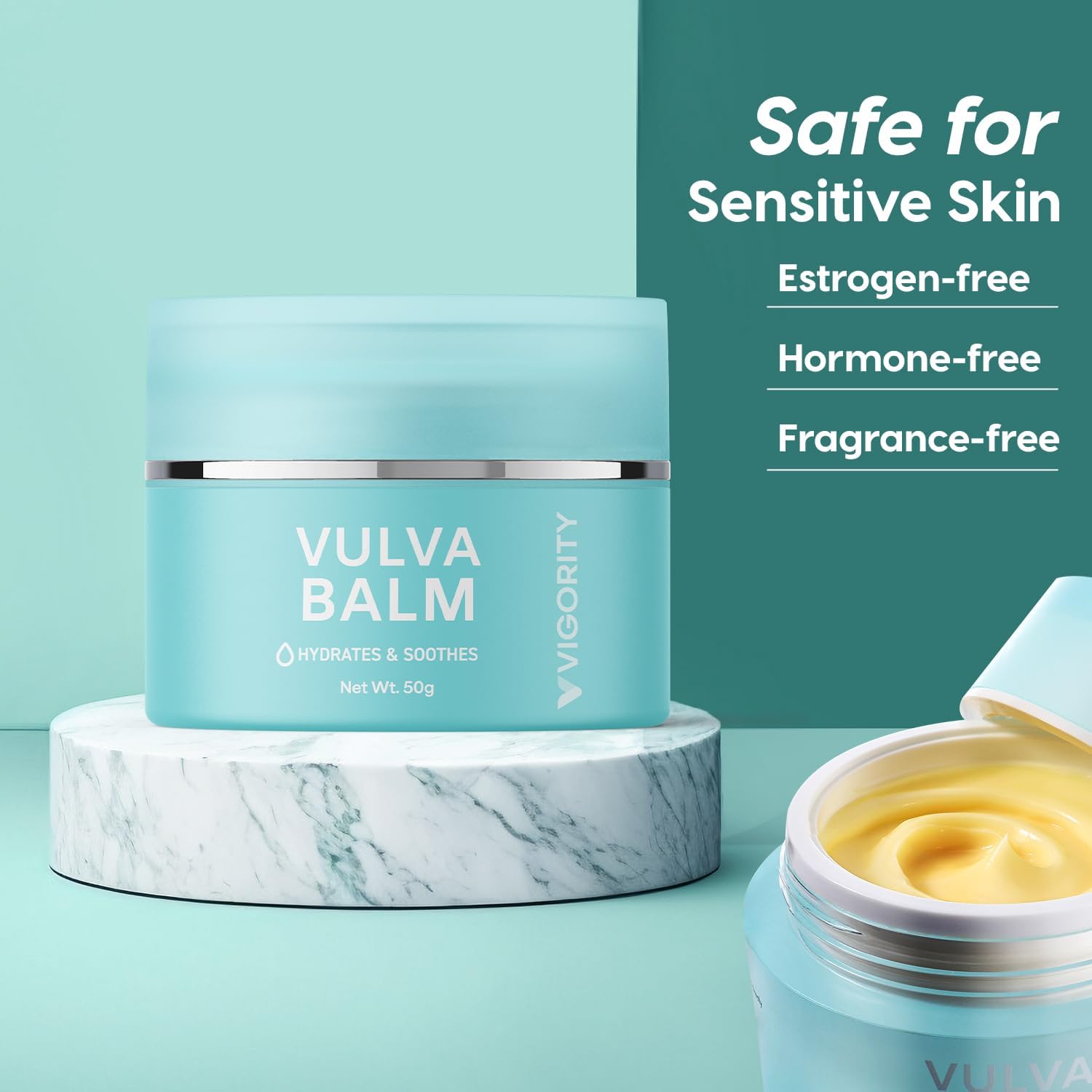 Vulva Balm Vaginal Moisturizer for Women: Natural Vulva Moisturizer & Vulva Cream for Dryness, Itch, Odor & Irritation - Menopause Support With Beeswax, Shea Butter, Emu Oil, and CoQ10 - Estrogen Free - Image 5