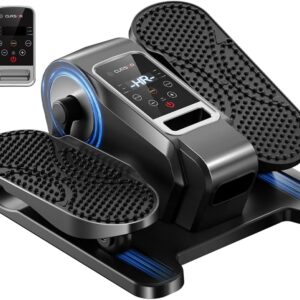 Under Desk Elliptical Machine, Electric Seated Pedal Exerciser, Quiet Leg Exerciser While Sitting for Seniors, Mini Portable Leg Exercise Machine with Remote, Adjustable 12-Speeds, Manual & Auto Mode