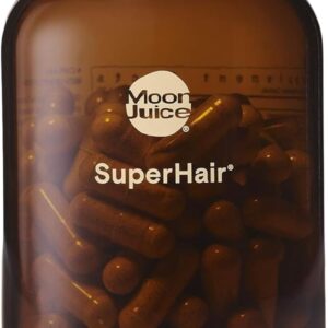 Moon Juice SuperHair Hair Growth Vitamins for Women & Men with Biotin & Saw Palmetto - Clinical Strength Multivitamin Hair Supplement for Healthier, Stronger, Thicker Hair, 120 Capsules - 30 Servings