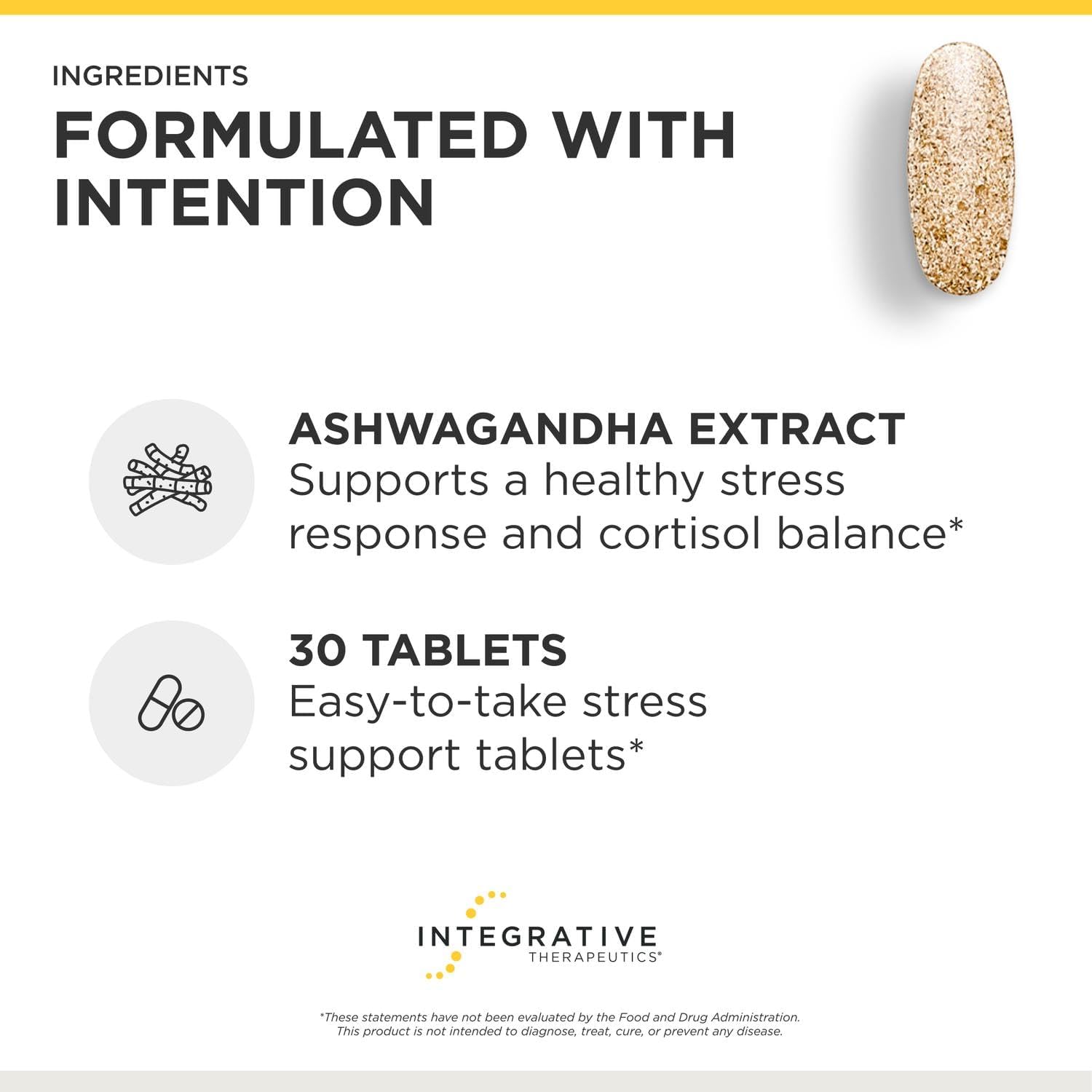 Integrative Therapeutics Cortisol Manager - Balance Cortisol & Support Relaxation for Restful Sleep* - Includes Ashwagandha & L-Theanine for Confidence with Less Stress* - 30 Tablets (15 Servings) - Image 5