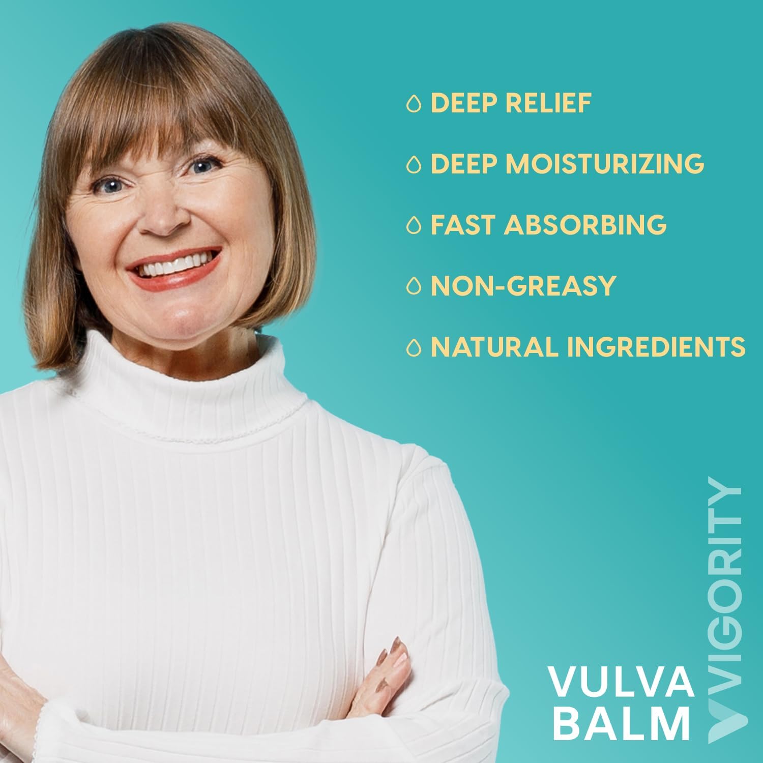 Vulva Balm Vaginal Moisturizer for Women: Natural Vulva Moisturizer & Vulva Cream for Dryness, Itch, Odor & Irritation - Menopause Support With Beeswax, Shea Butter, Emu Oil, and CoQ10 - Estrogen Free - Image 2