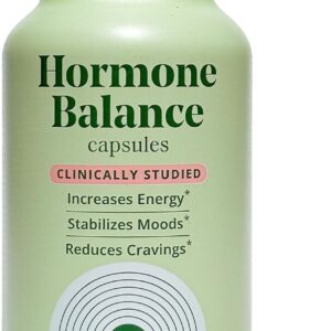 Semaine Hormone Balance – Clearer Skin, Enhanced Moods, Deeper Sleep & Happier Hormones. Hormone-Free, Vegan Capsule, Multi-Symptom Support (60 ct)