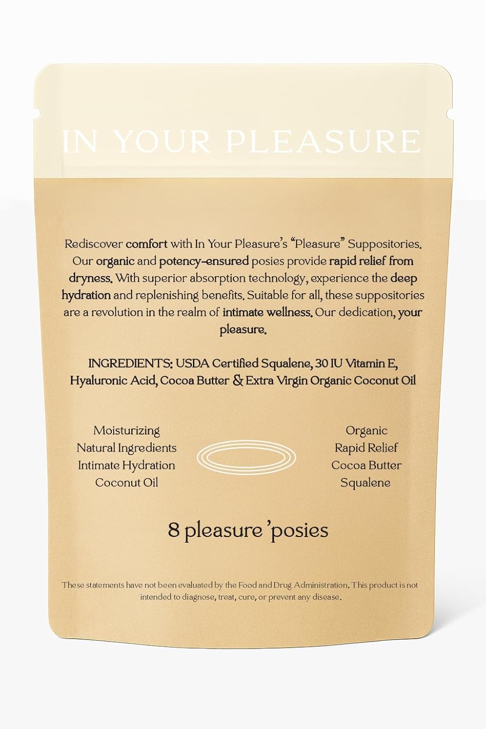 Vaginal Moisturizer Suppositories | Hydration Formula with Hyaluronic Acid, Squalene, Vitamin E, Cocoa Butter & Coconut Oil | Rapid Relief for Dryness & Hormone-free Intimate Comfort | All-Natural - Image 8