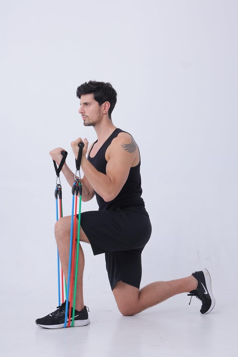 Resistance Bands with Handles for Working Out Women and Men, Exercise Bands with Door Anchor, Stretch Bands for Home Workouts, Simple Guide Included - Image 7