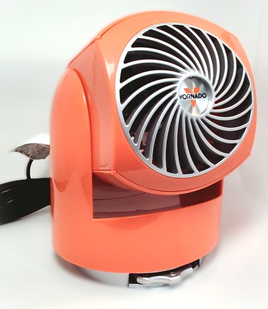 Vornado Flippi Fan Melon/Orange Two Speed V6 Personal Air Circulator - Image 2