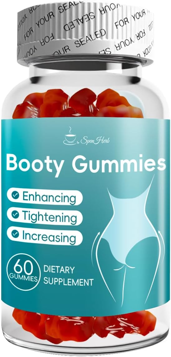 Hip Booty Enhancing Fast Gummy,Vegan Weight Gainer Gummies,Gummies with Multivitamins and Herbal Extracts,Gym Workouts & Beach Days for Women Seeking Curved Silhouette