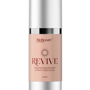 BIOBeauty Day Cream Vitamin C, Hydrating Anti-Aging Moisturizer Infused, Real Bioidentical Hormones, Hyaluronic Acid, Niacinamide, Peptides, Shea Butter, Green Tea, Revive Face & Under Eye (1oz)