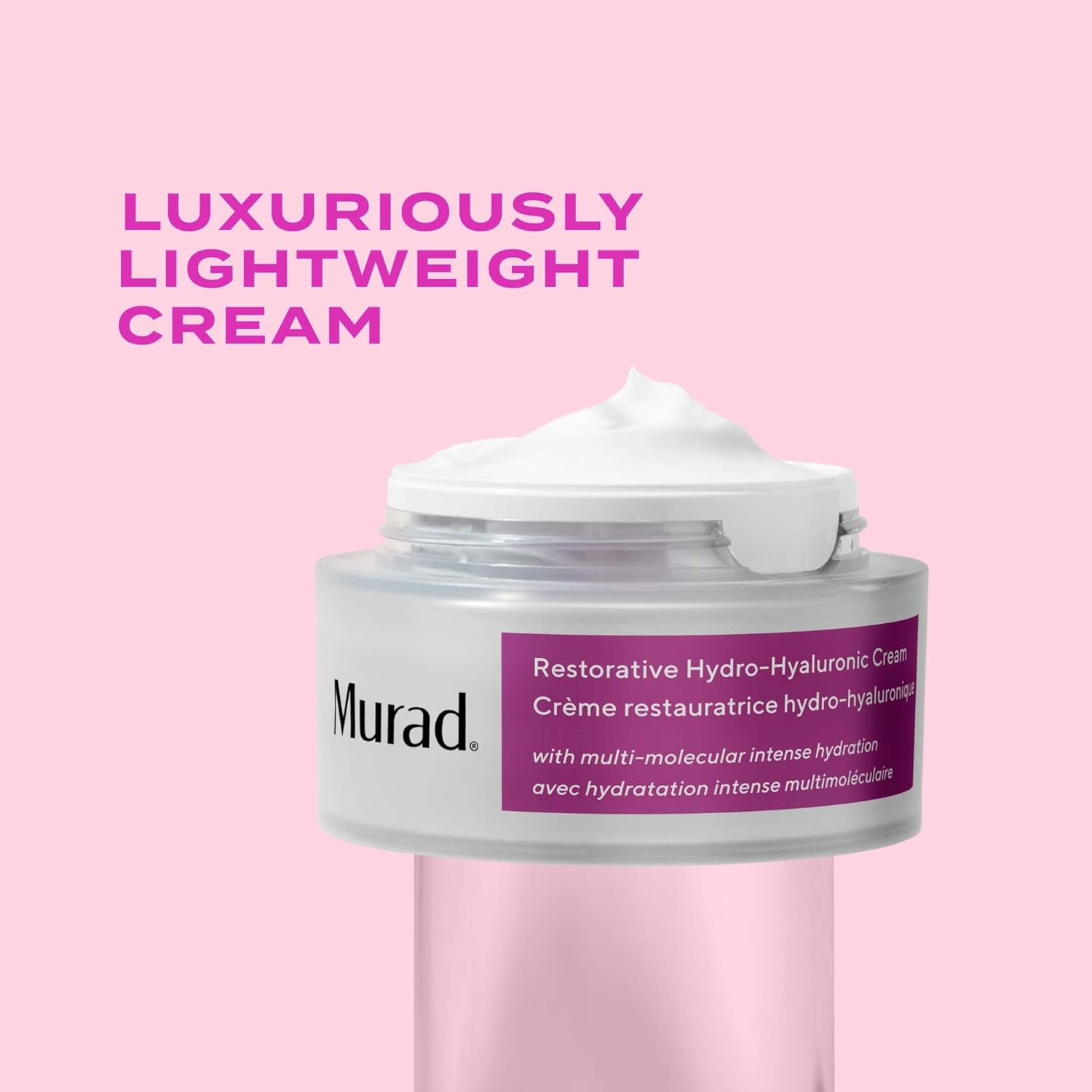 Murad Restorative Hydro-Hyaluronic Face Cream – Moisture-Boosting Formula with Hyaluronic Acid, Coconut Extract, Botanical Oils & Shea Butter for Lasting Hydration, Plump, & Smooth Skin - 1.7 Fl Oz - Image 4