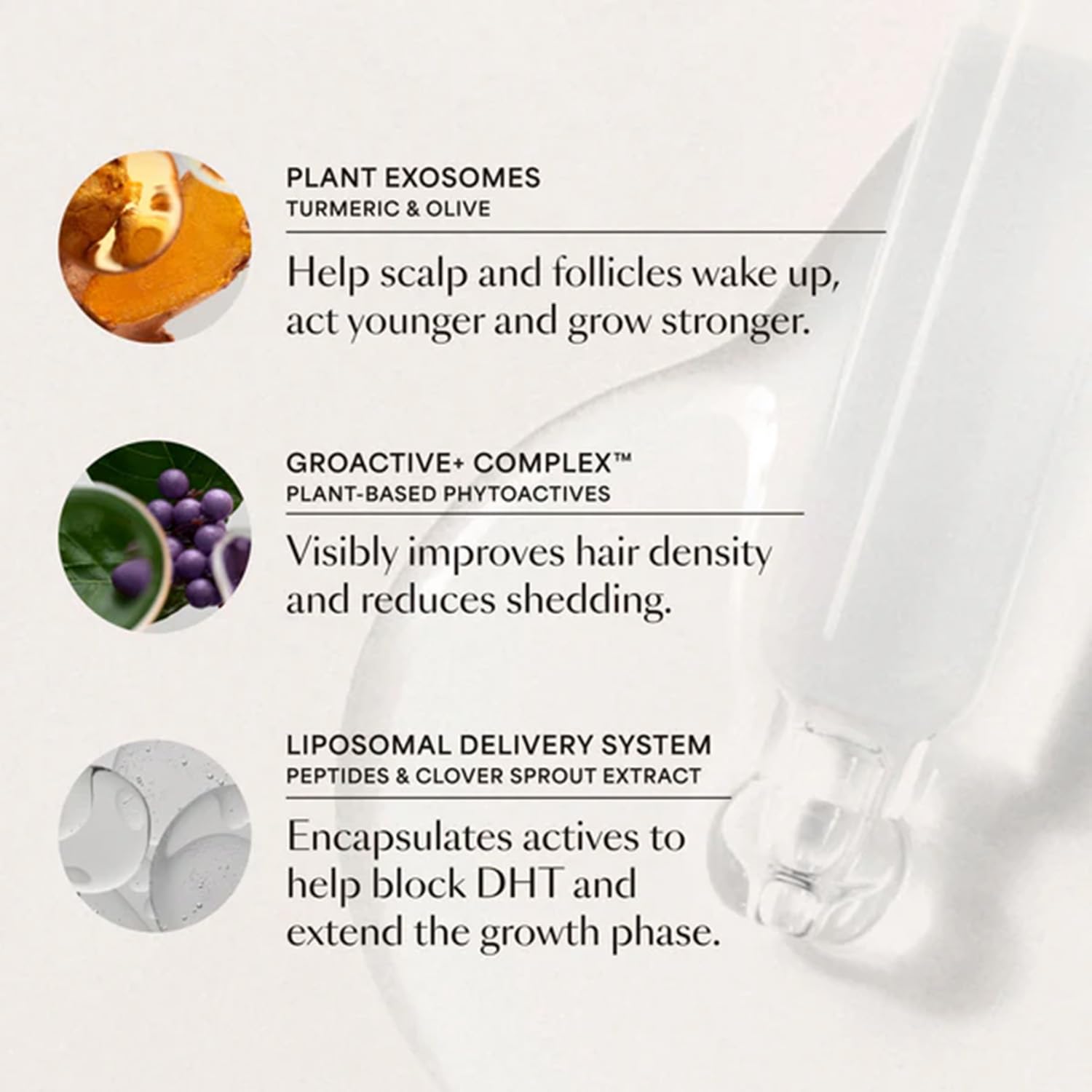 VEGAMOUR GRO+ Advanced Hair Serum for Improving Hair Density, Tonic Reduces Shedding and Promotes a Healthy Scalp, 90 Day Supply 3.4 fl oz - Image 7