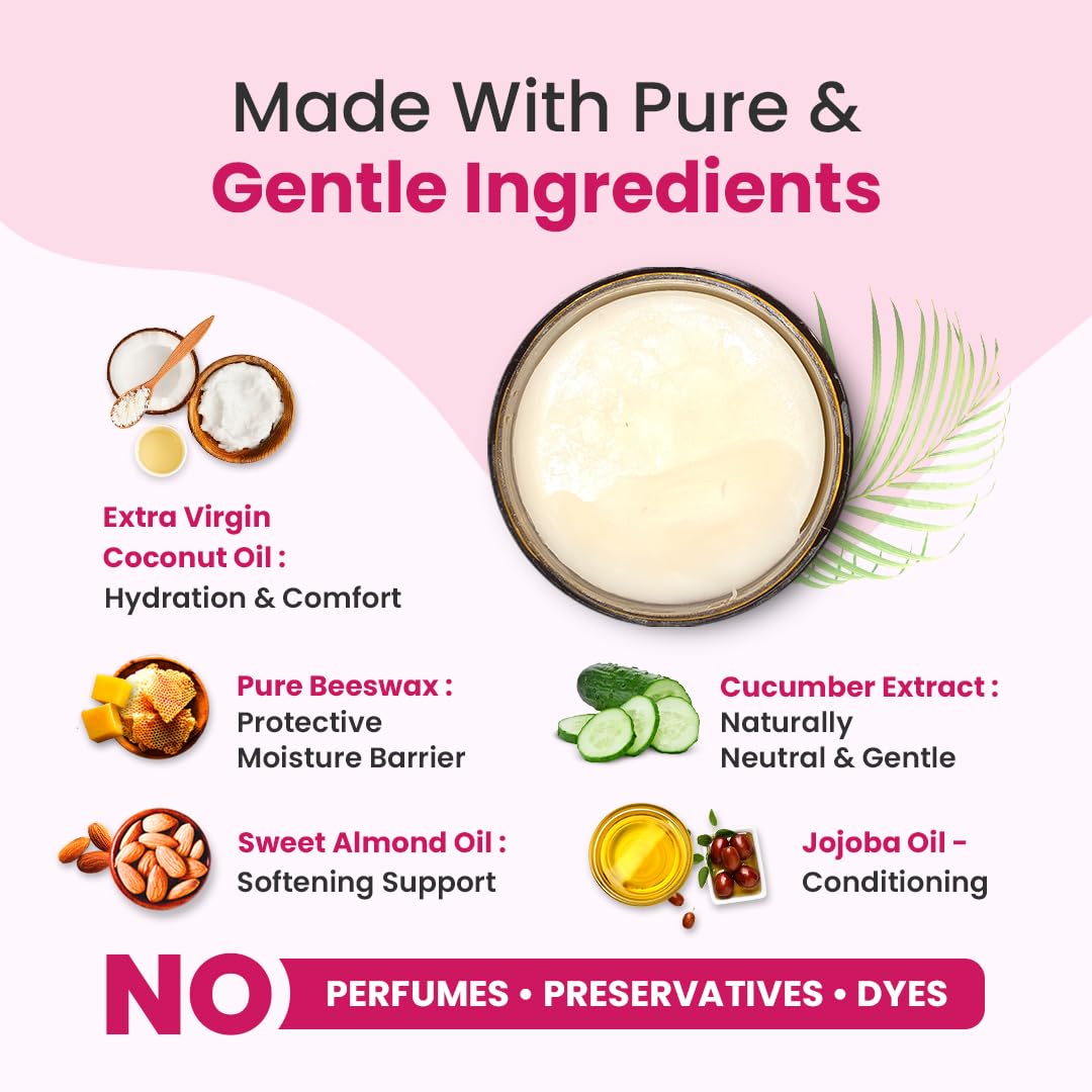 Natruveda Fragrance Free Vulva Balm Moisturizer for Women – Intimate Hydration & Menopause Dryness Support – Natural Feminine Balm for Vulvar Irritation & Itching – Hormone Free – 3 oz - Image 4